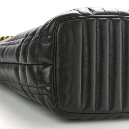 Burberry Lambskin Quilted Small Lola Bucket Bag Black 8 of 9