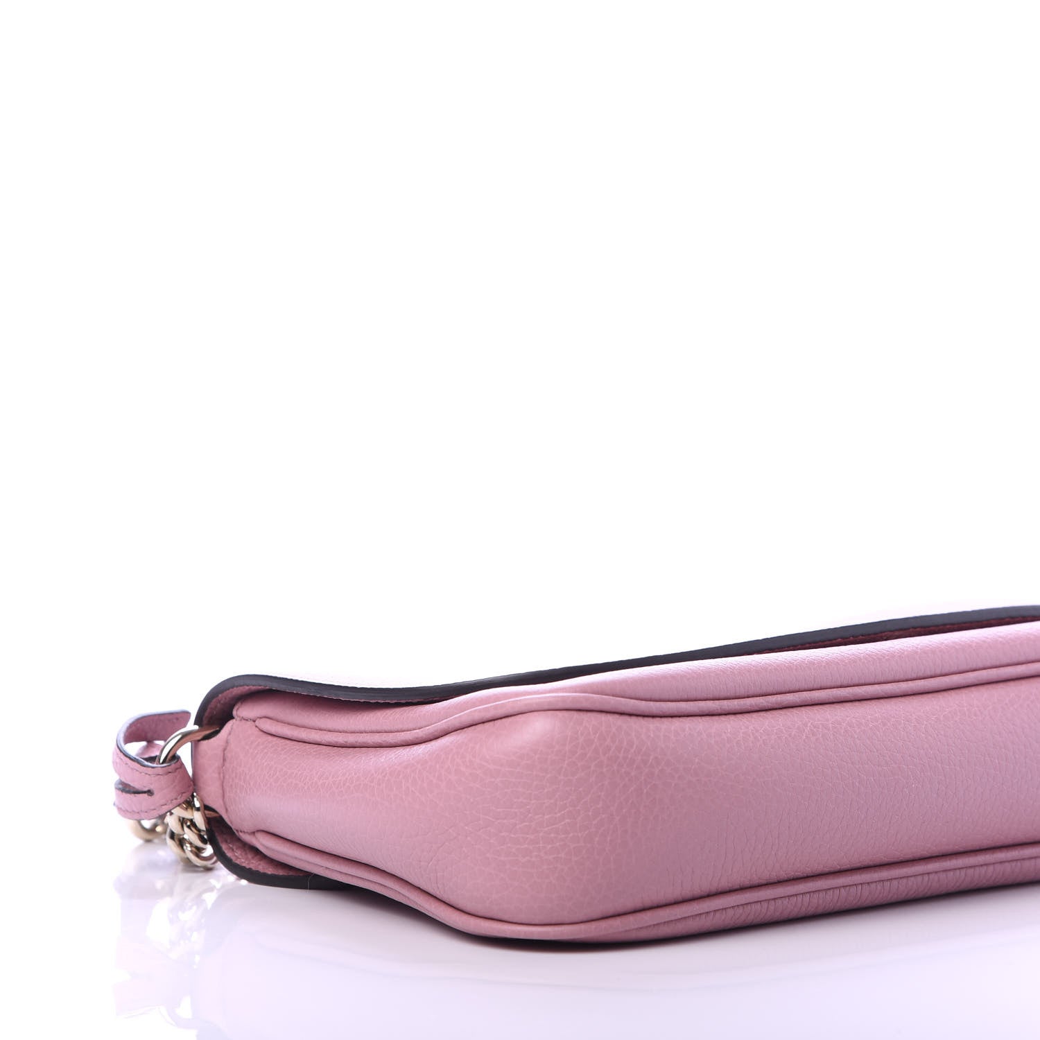 Gucci Pebbled Calfskin Medium Soho Flap Crossbody Pink 6 of 11