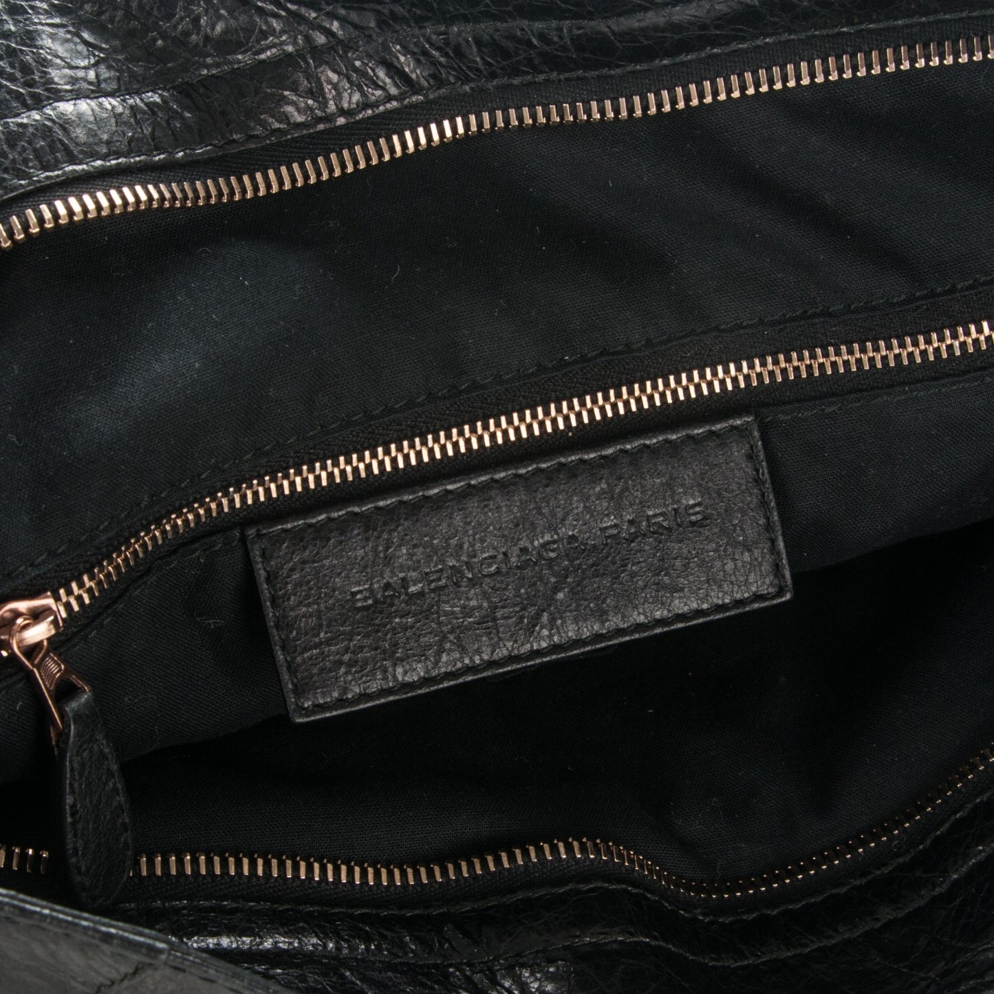 Agneau Giant 12 Rose Gold Hardware Velo Black