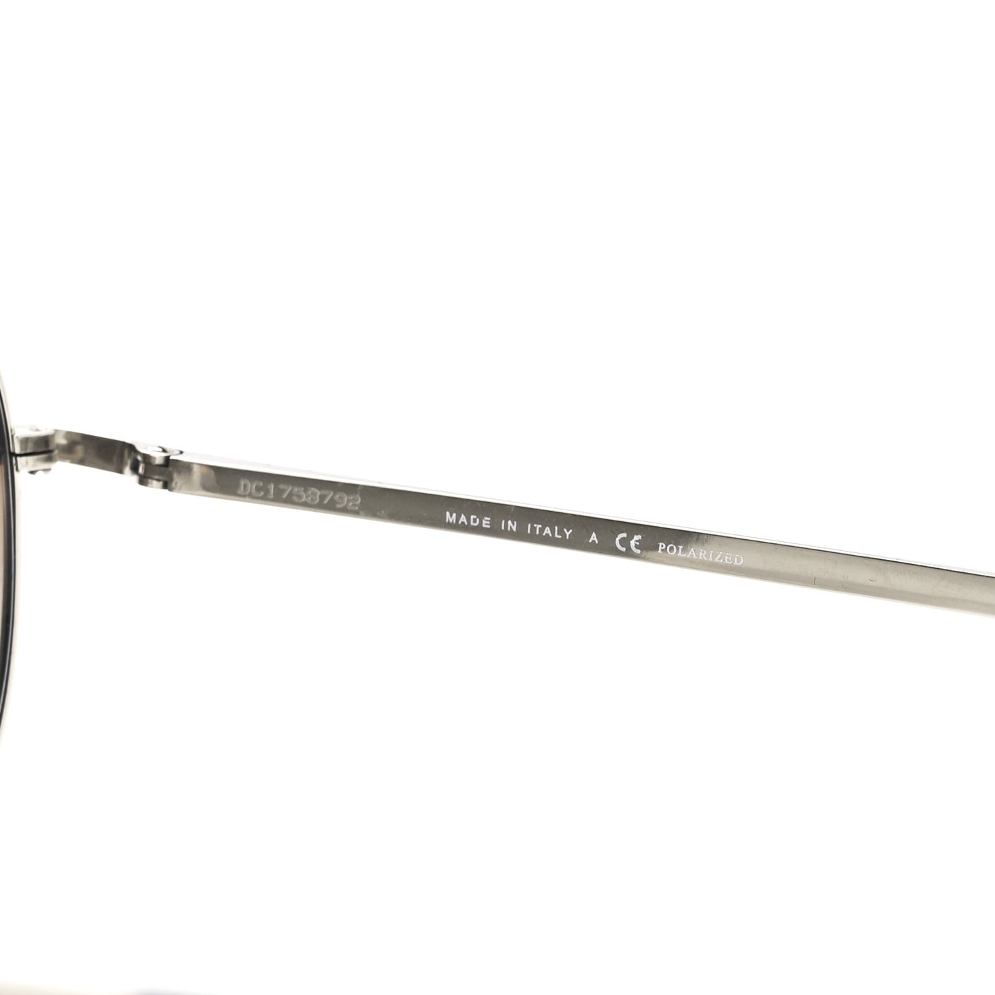 Metal Polarized Aviator CC Sunglasses 4189-T-Q Brown