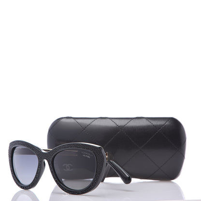 Chanel Stingray CC Polarized Sunglasses 6046-Q Black 8 of 8