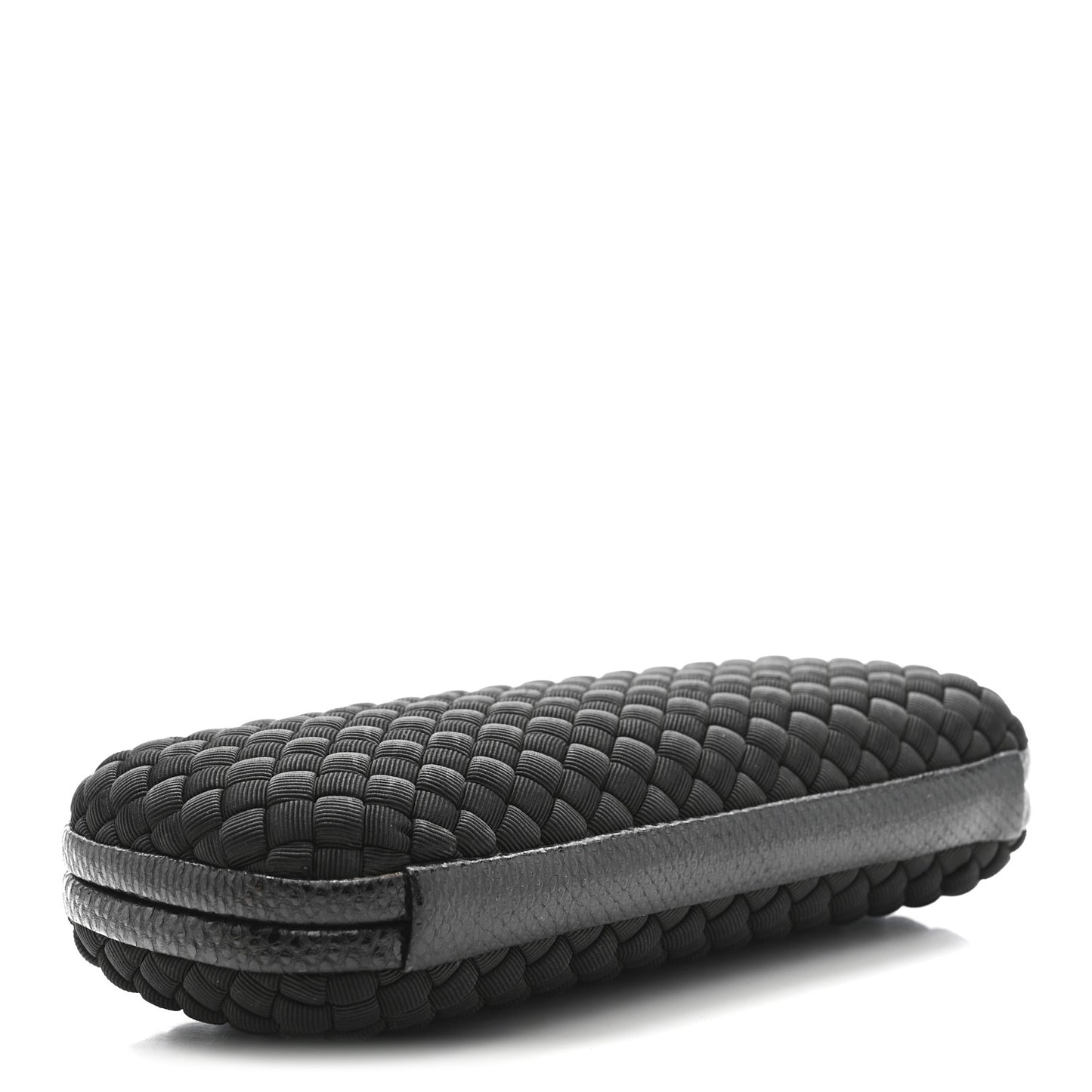 Satin Ayers Intreccio Impero Stretch Knot Clutch Black