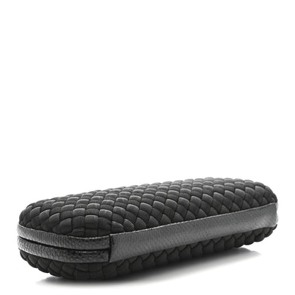Bottega Veneta Satin Ayers Intreccio Impero Stretch Knot Clutch Black 4 of 9