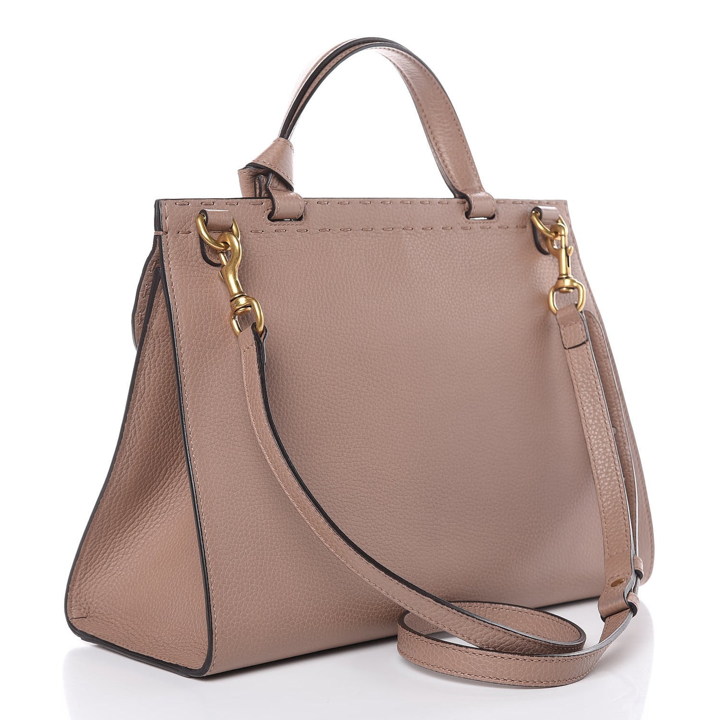 Calfskin Small Pearly GG Marmont Top Handle Bag Porcelain Rose