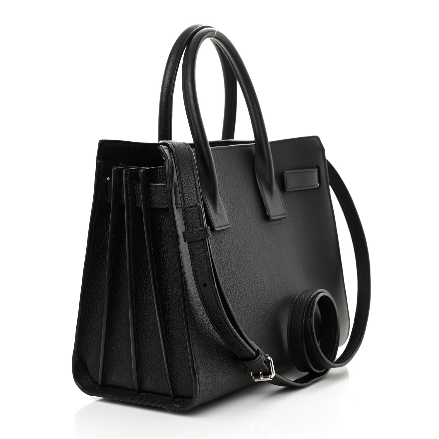 Saint Laurent Grained Calfskin Baby Sac De Jour Black 3 of 15