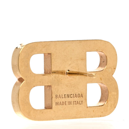 Balenciaga Crystal BB 2.0 Drop Earrings Gold 4 of 4