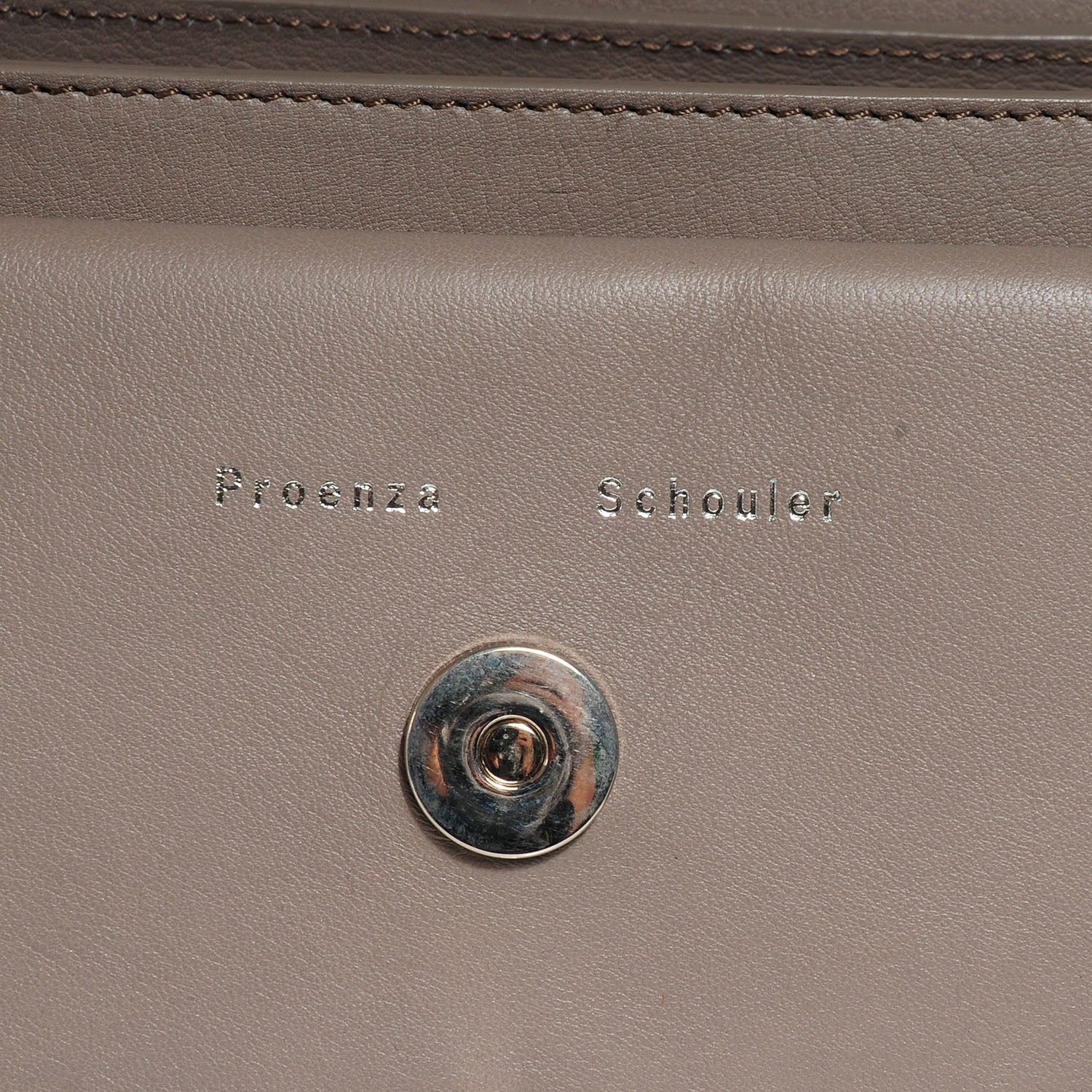 Proenza Schouler Leather PS11 Classic Shoulder Bag Mushroom 7 of 12