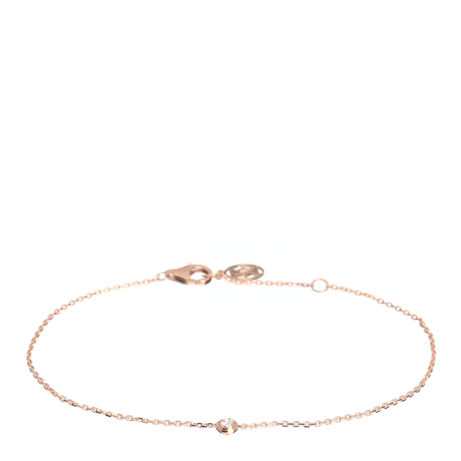 Cartier 18K Pink Gold Diamond XS D'Amour Bracelet 1 of 5