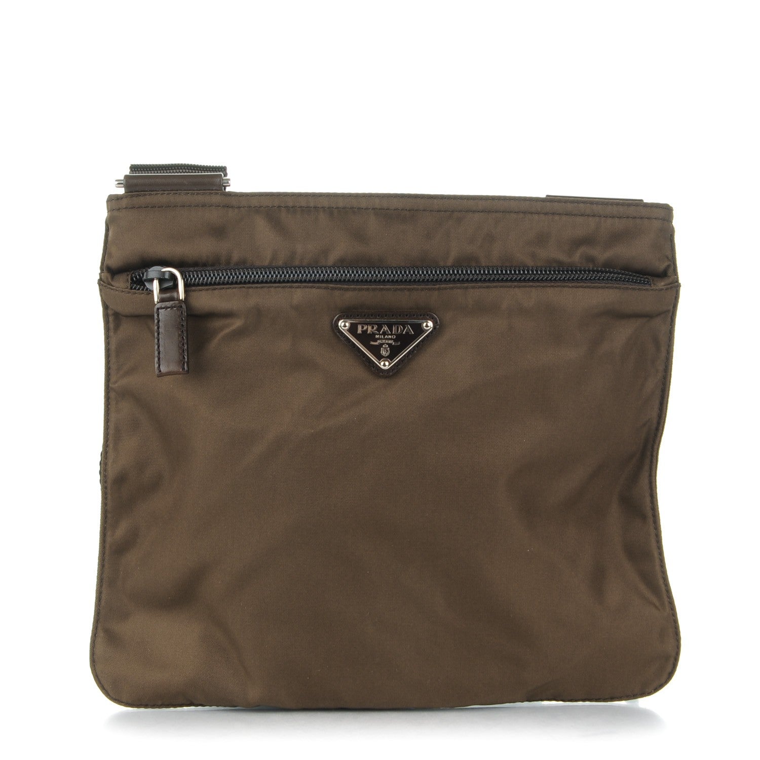 Prada Nylon Vela Sport Flat Messenger Bag Bruciato 1 of 6