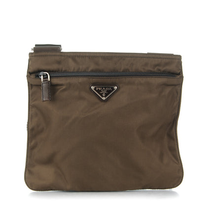 Prada Nylon Vela Sport Flat Messenger Bag Bruciato 1 of 6