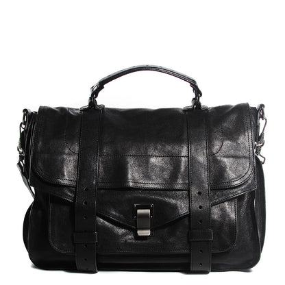 Proenza Schouler Lambskin Large PS1 Satchel Black 1 of 11