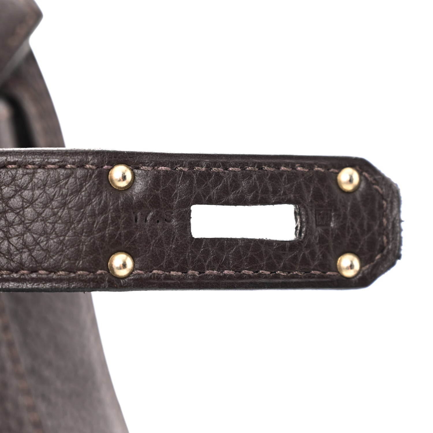 Hermes Taurillon Clemence Jypsiere 34 Chocolate 8 of 12