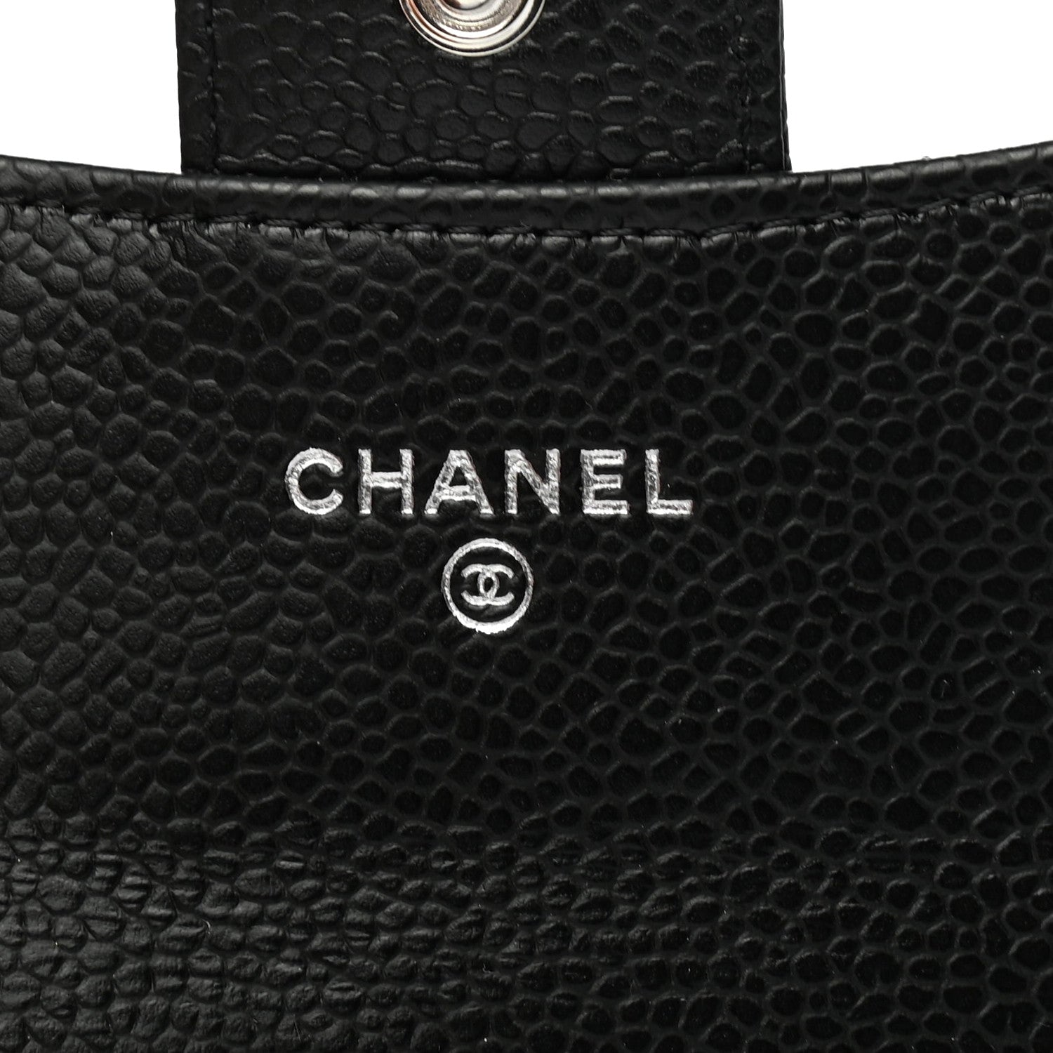 Chanel Caviar Quilted Flap Card Holder Wallet Black 6 of 8