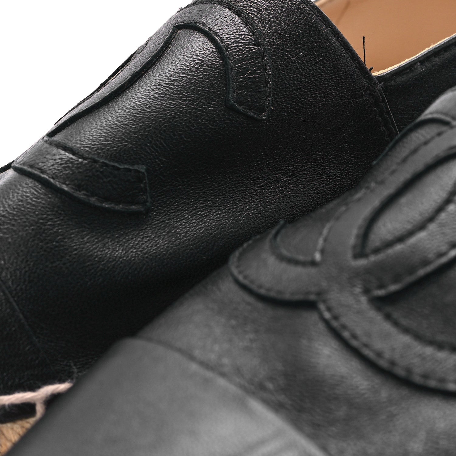 Chanel Lambskin CC Espadrilles 39 Black 10 of 10