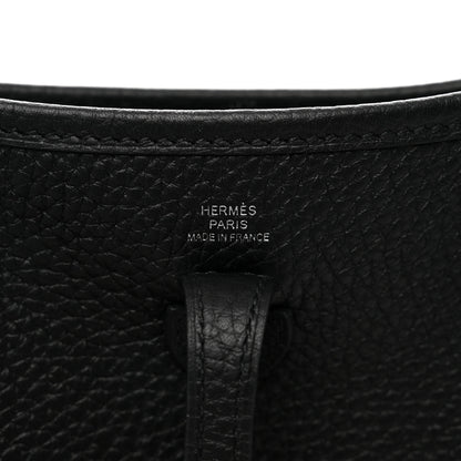 Hermes Taurillon Clemence Evelyne TPM Black 6 of 9