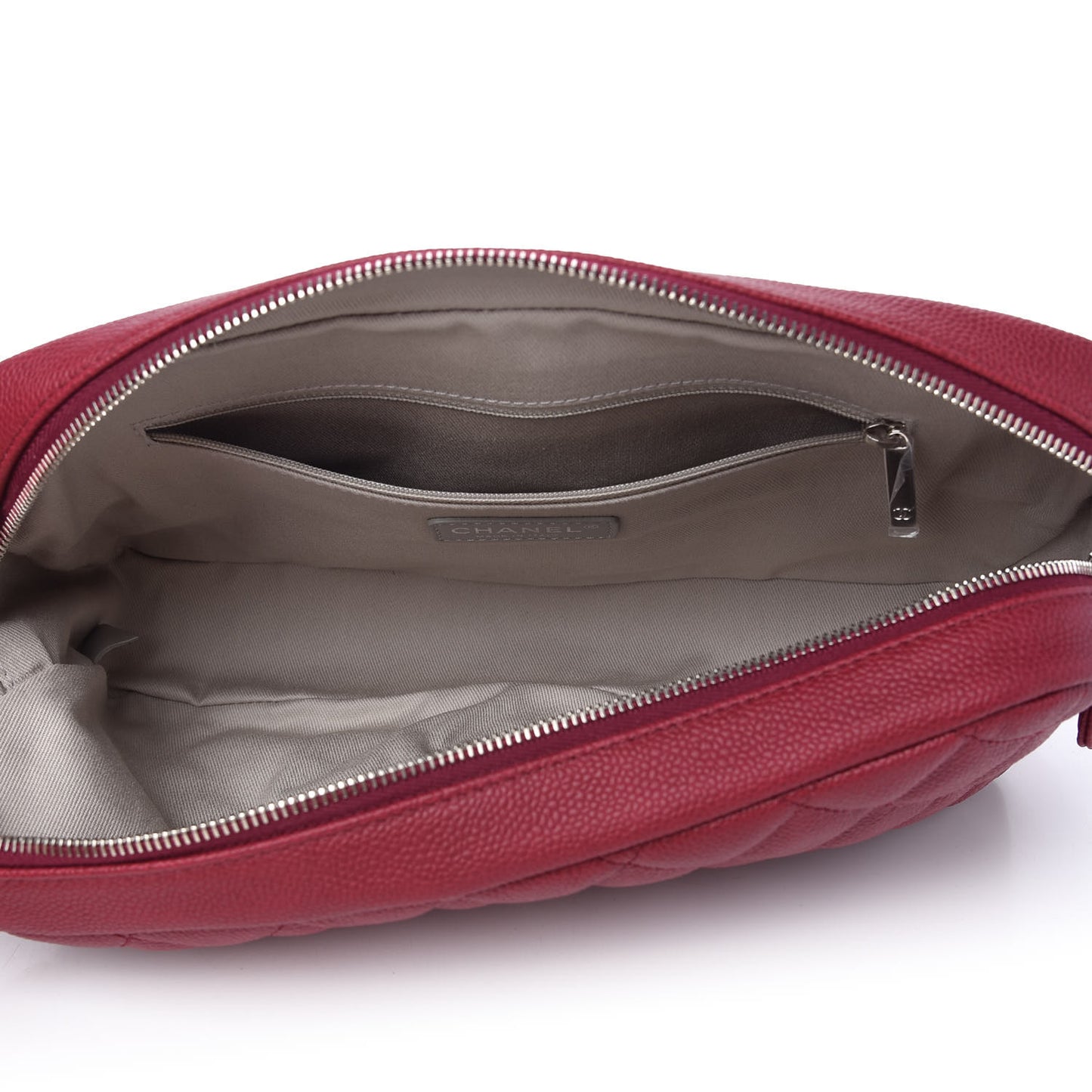 Caviar Quilted Jumbo Easy Flap Dark Pink