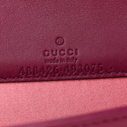 Gucci Velvet Matelasse GG Marmont Mini Bag Fuchsia Violet Cyclamen 6 of 11