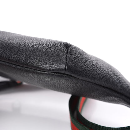 Gucci Grained Calfskin Small Logo Belt Bag Black 9 of 10