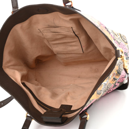 Gucci Soft GG Supreme Monogram Bengal Medium Crossbody Tote Beige Pink 5 of 14