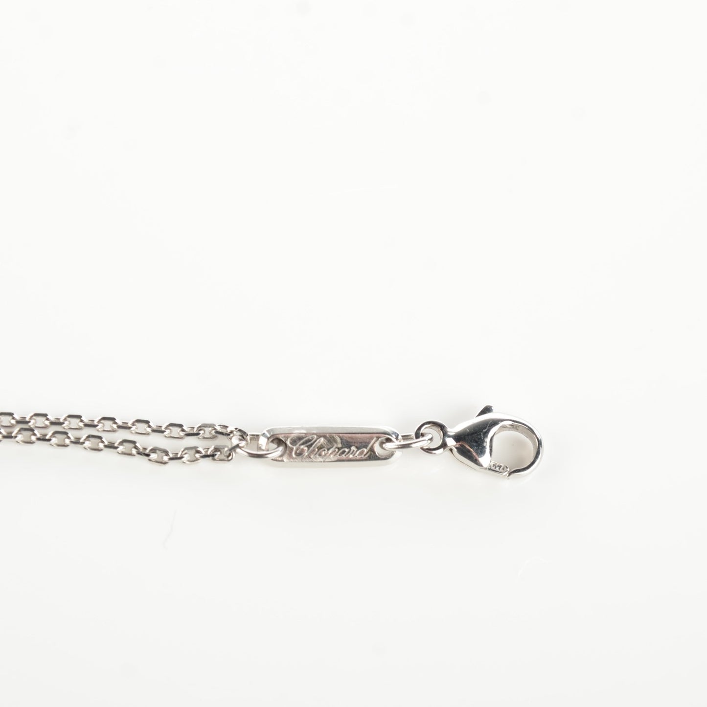 18K White Gold Double Chain Necklace