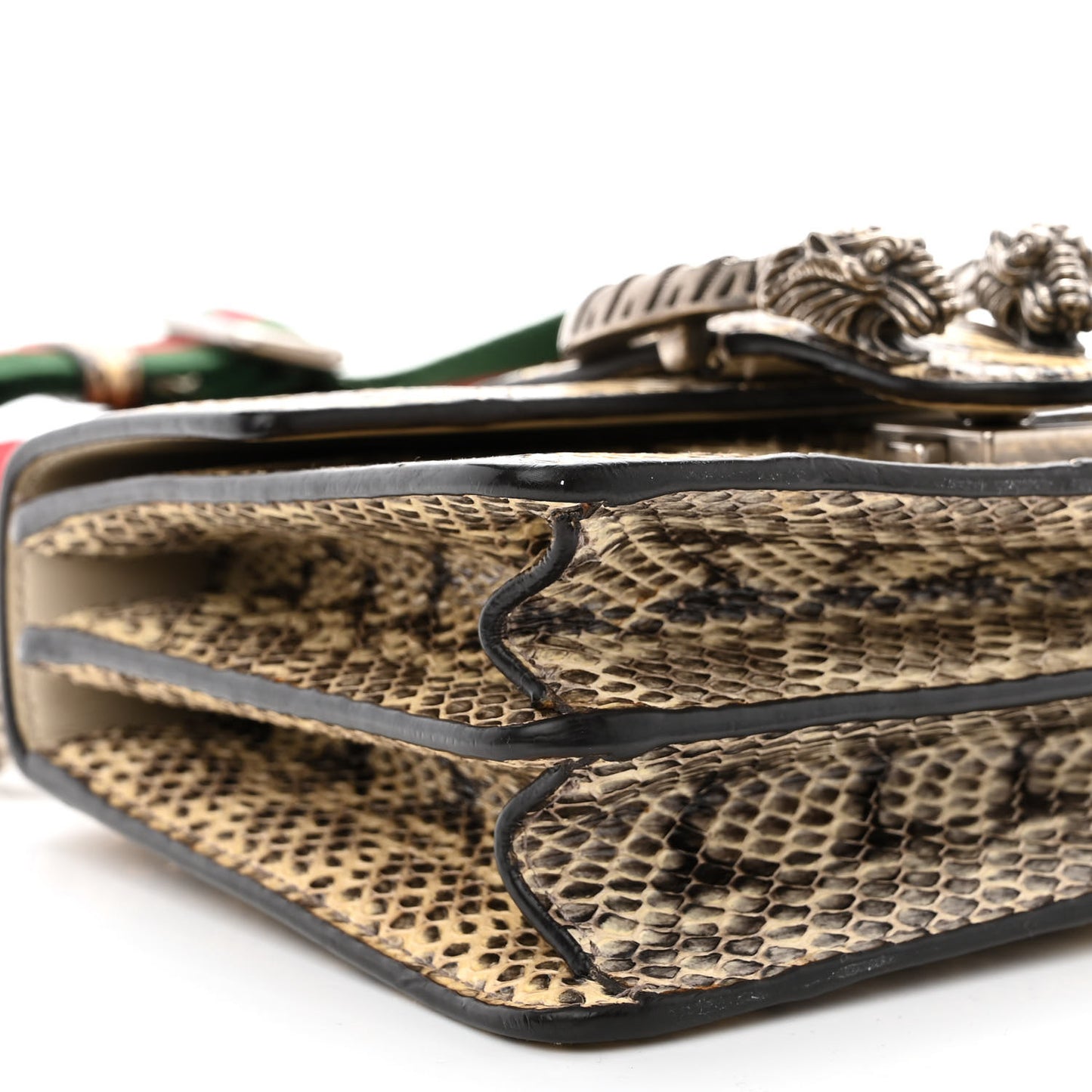 Snakeskin Bamboo Web Mini Dionysus Top Handle Bag