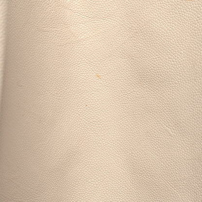 Chanel Crumpled Grained Calfskin Quilted Large Shiva Flap Dark White 13 of 19