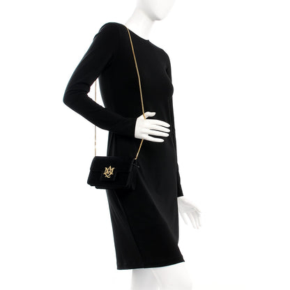 Alexander McQueen Satin Mini Insignia Flap Black 2 of 6