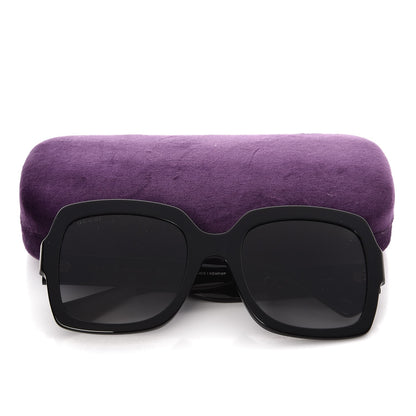 Gucci Oversize Square GG 0036S Sunglasses Black 9 of 9