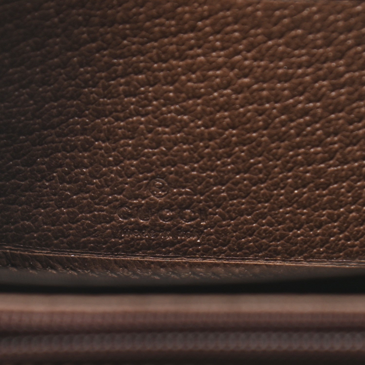 Gucci GG Supreme Monogram Web Ophidia Zip Around Wallet Brown 6 of 8