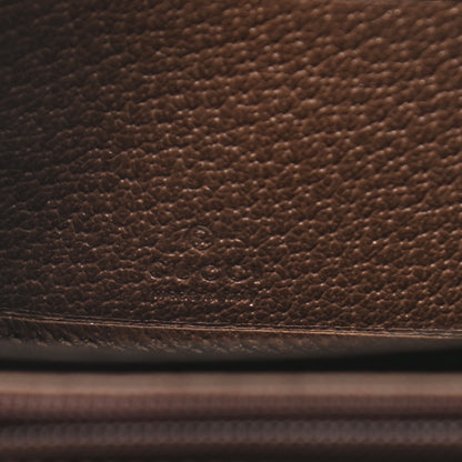 Gucci GG Supreme Monogram Web Ophidia Zip Around Wallet Brown 6 of 8