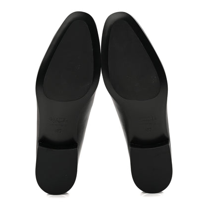 Chanel Calfskin Mens Stitched CC Loafers 45 Black 6 of 9