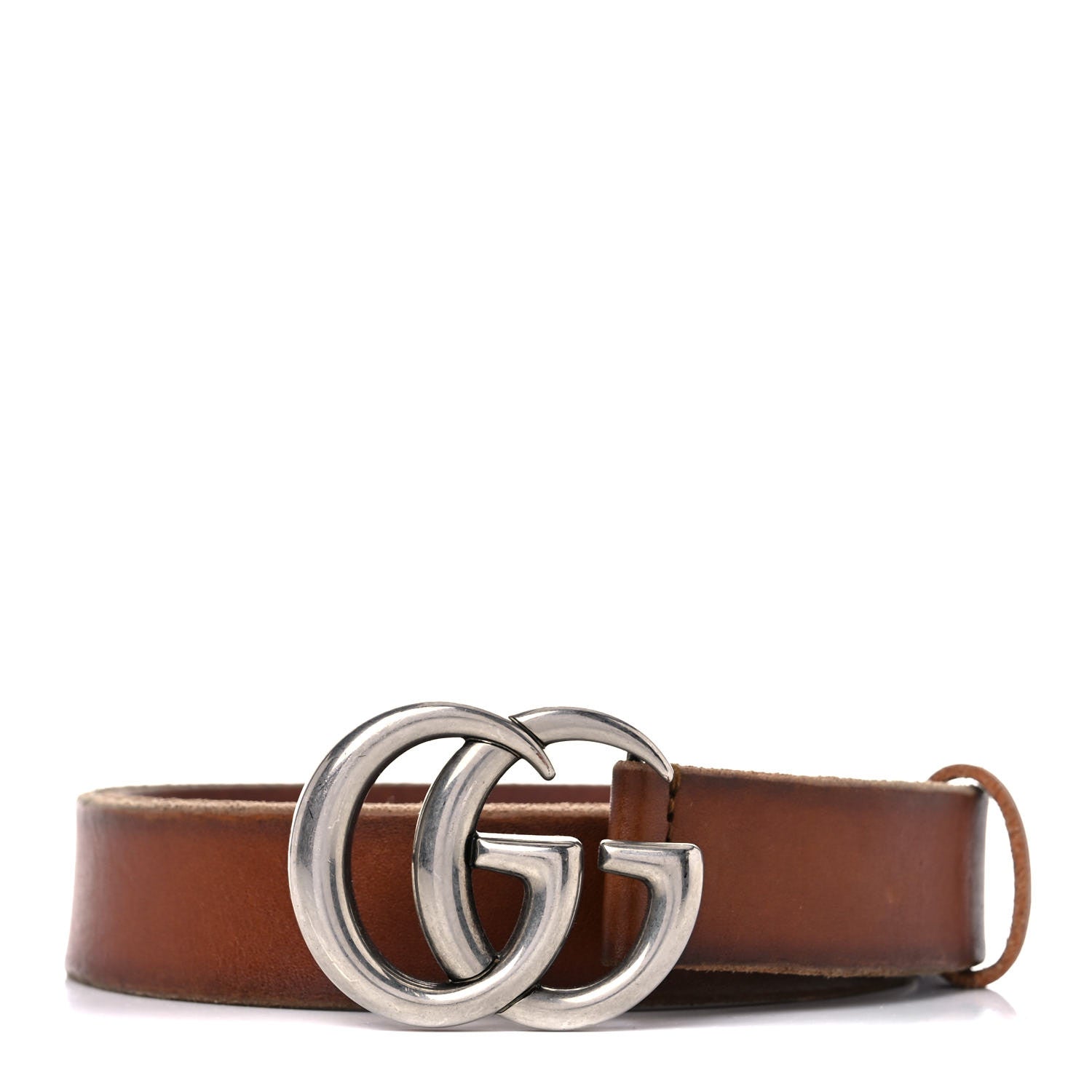 Gucci Cuoio Toscano Nickel Double Double G 30mm Belt 85 34 Cuir 1 of 14