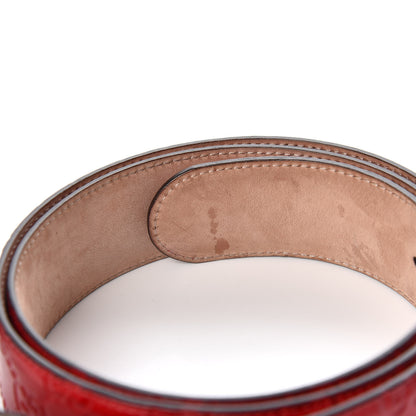Gucci Guccissima Interlocking G 40mm Belt Red 6 of 7