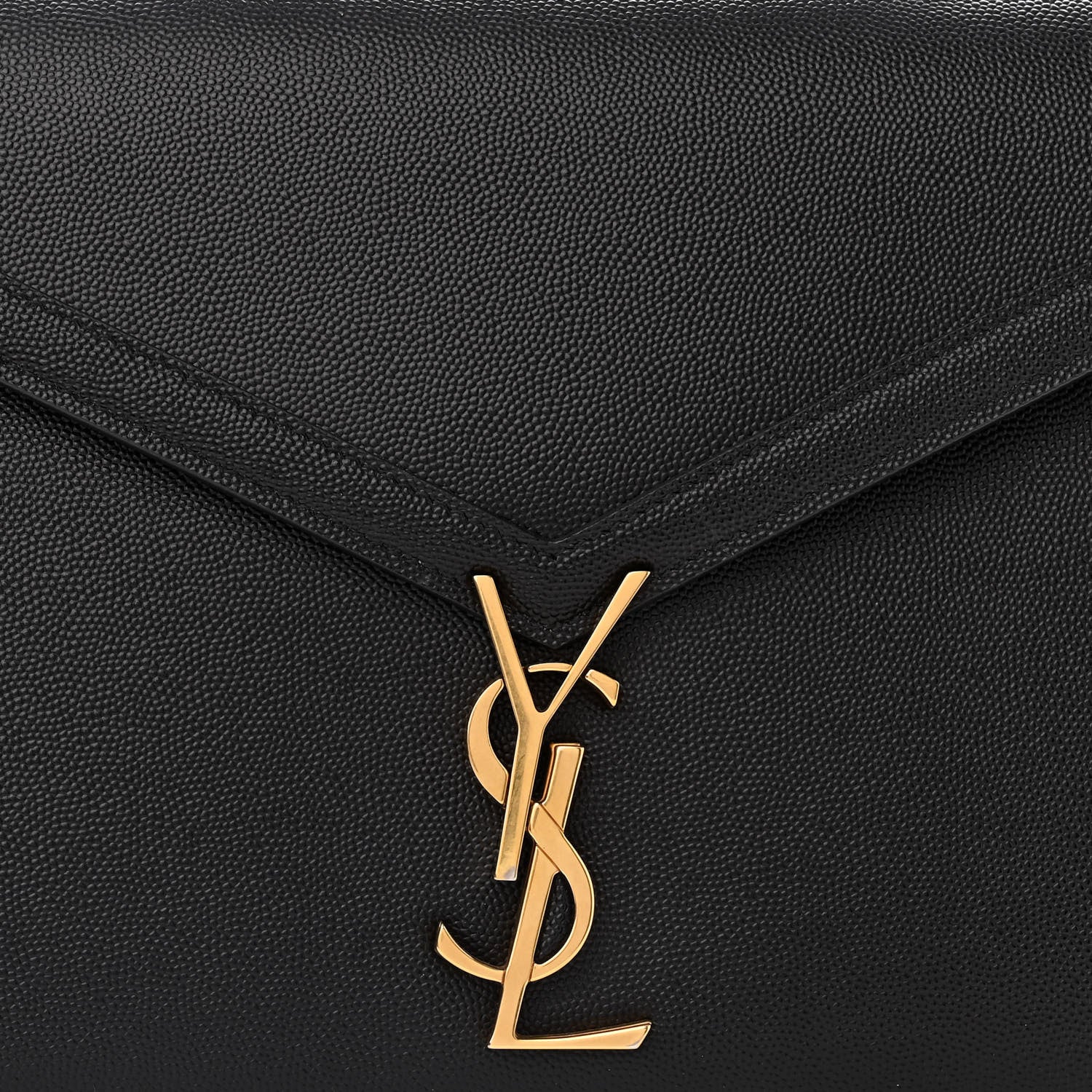 Saint Laurent Grain de Poudre Medium Classic Monogram Cassandra Top Handle Black 8 of 10
