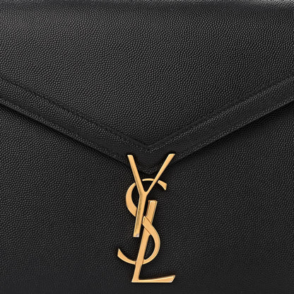 Saint Laurent Grain de Poudre Medium Classic Monogram Cassandra Top Handle Black 8 of 10