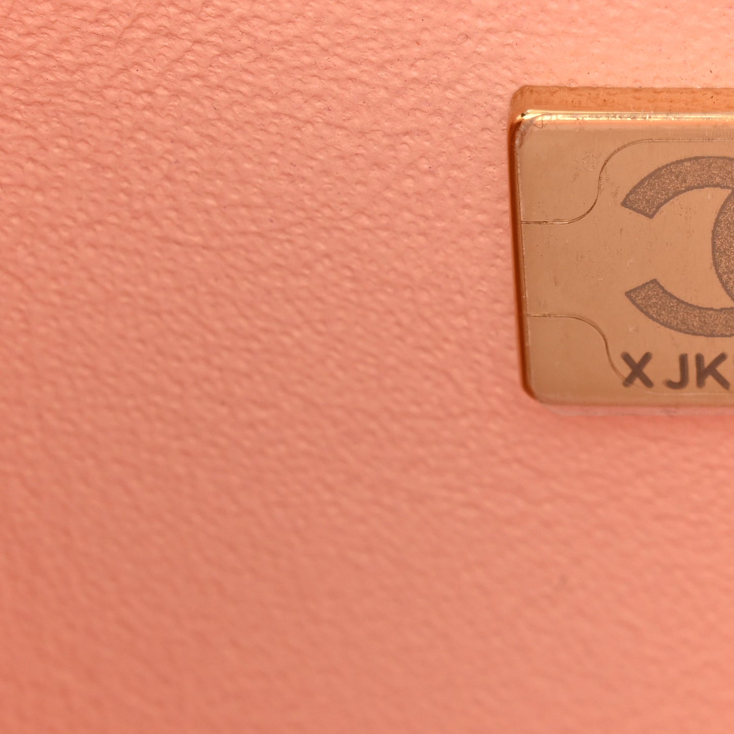 Lambskin Quilted Mini Rectangular Flap Light Pink
