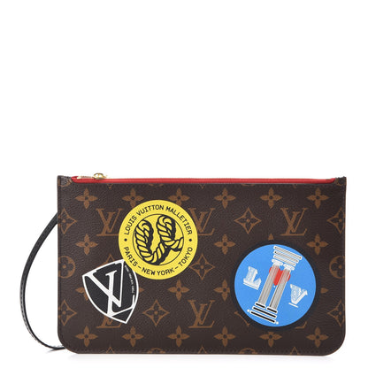 Louis Vuitton Monogram World Tour Neverfull MM GM Pochette 1 of 7