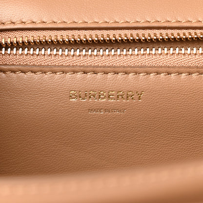 Burberry Calfskin Monogram Embossed Medium TB Bag Light Camel 6 of 10