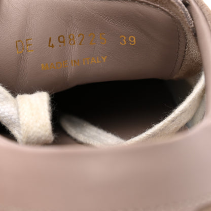 Saint Laurent Distressed Suede Womens Court Classic Sneakers 39 Rose Antique 8 of 8