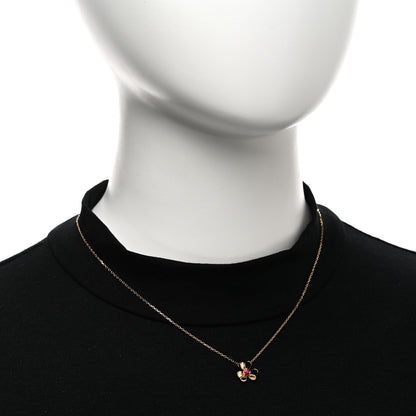 Van Cleef & Arpels 18K Rose Gold Ruby Mini Frivole Pendant Necklace 2 of 4
