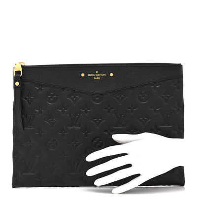 Louis Vuitton Empreinte Daily Pouch Black 2 of 10