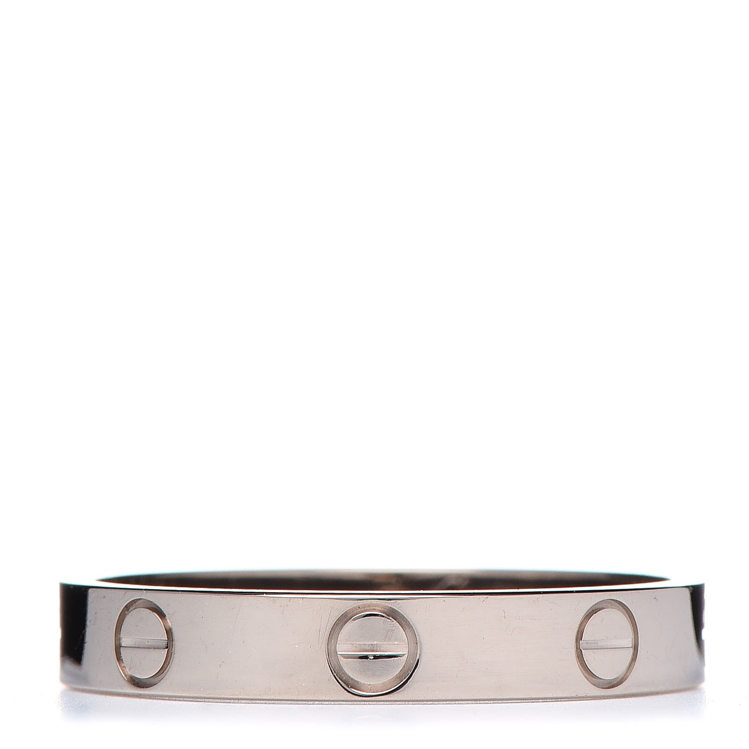 Cartier 18K White Gold 3.5mm LOVE Wedding Band Ring 60 9.25 1 of 4