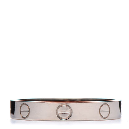 Cartier 18K White Gold 3.5mm LOVE Wedding Band Ring 60 9.25 1 of 4