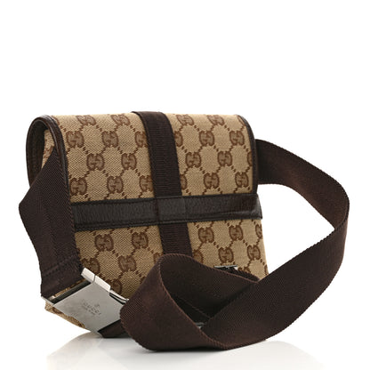Gucci Monogram Waist Pouch Bag Dark Brown 3 of 13