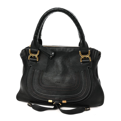 Chloe Calfskin Medium Marcie Satchel Black 1 of 9