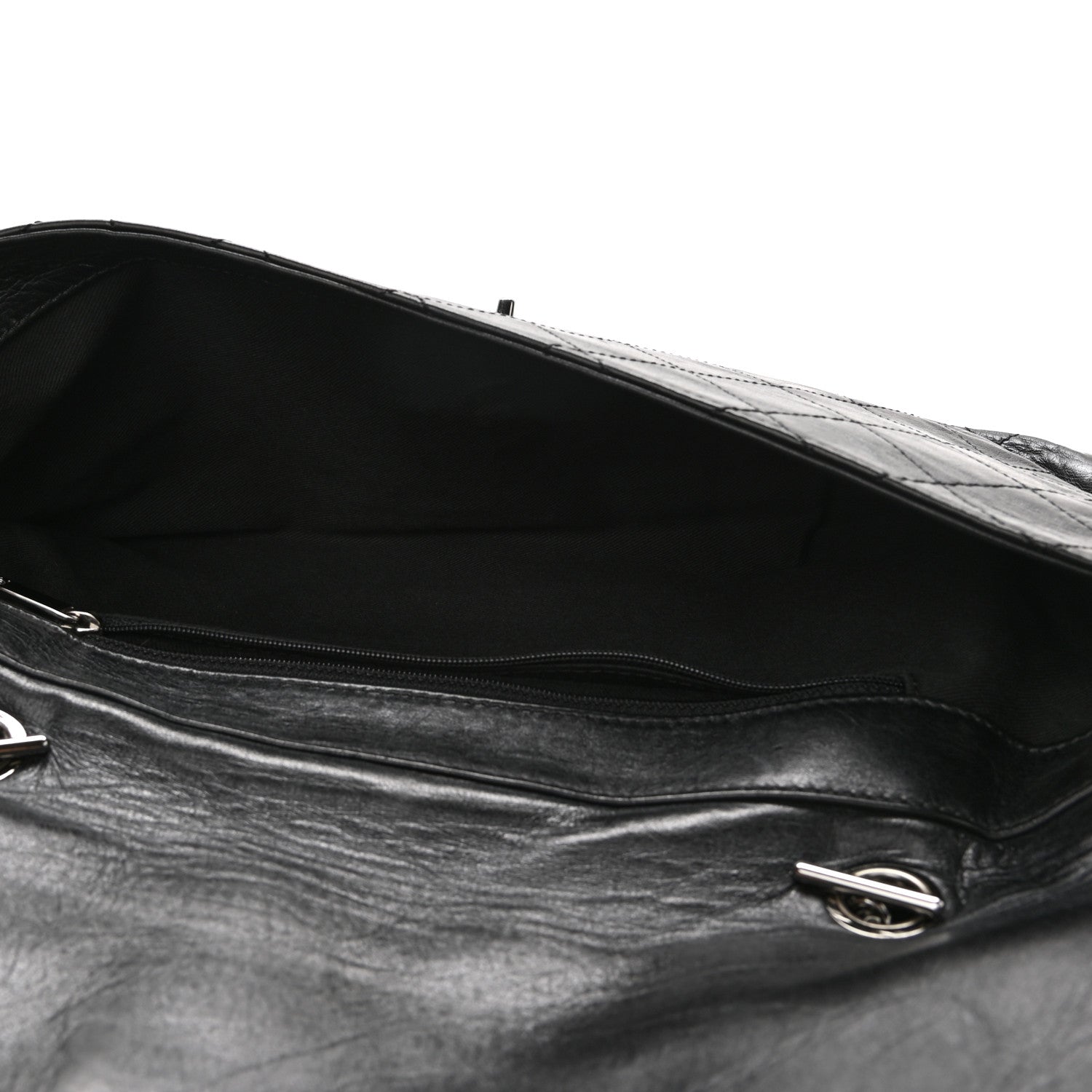 Chanel Lambskin Quilted Ritz Flap Bag Black 5 of 12