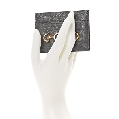 Gucci Grainy Calfskin Zumi Card Holder Dusty Grey 2 of 7