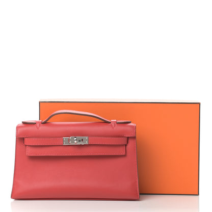 Hermes Swift Kelly Pochette Clutch Rouge Casaque 9 of 9