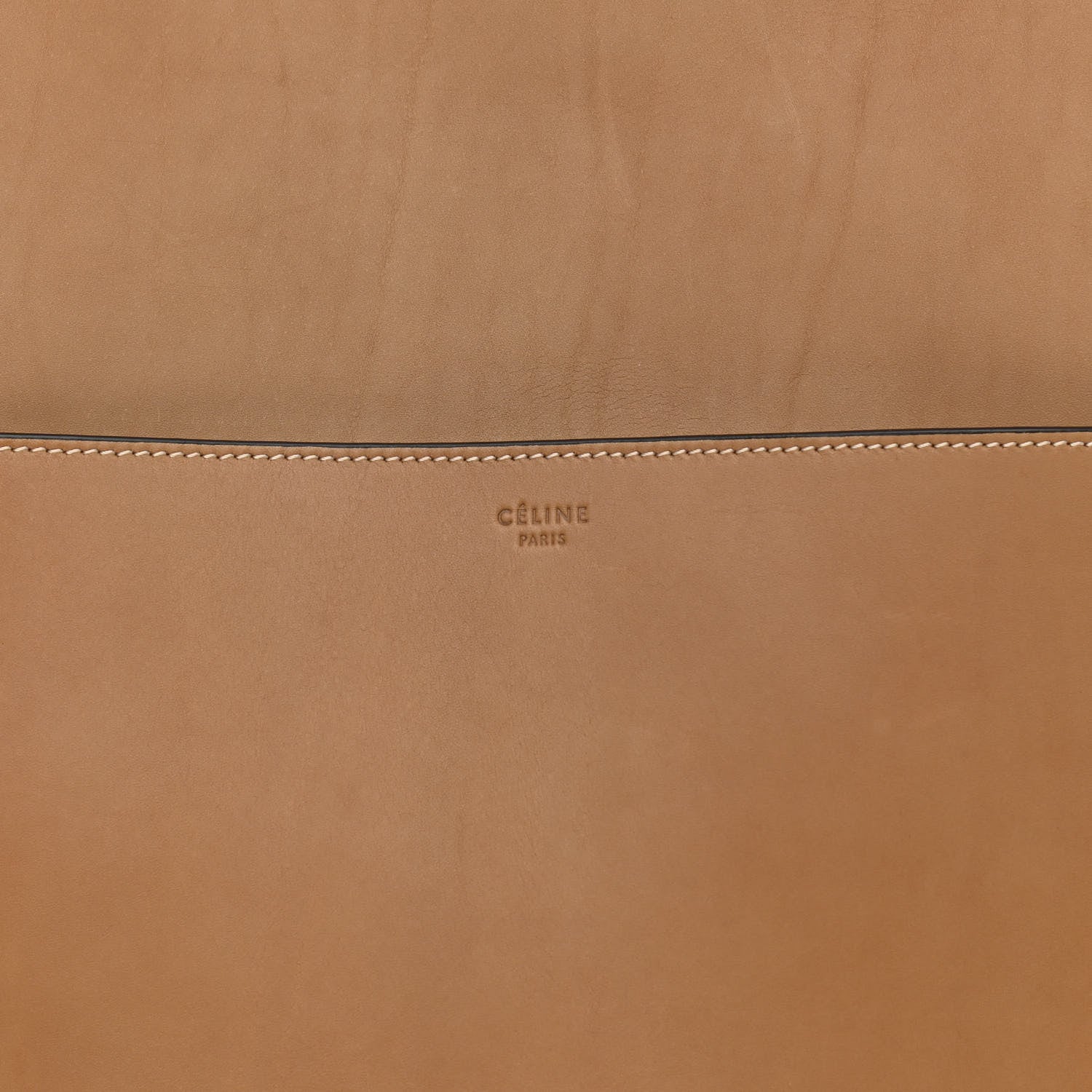 Celine Natural Calfskin Sangle Bucket Bag Light Camel 7 of 9