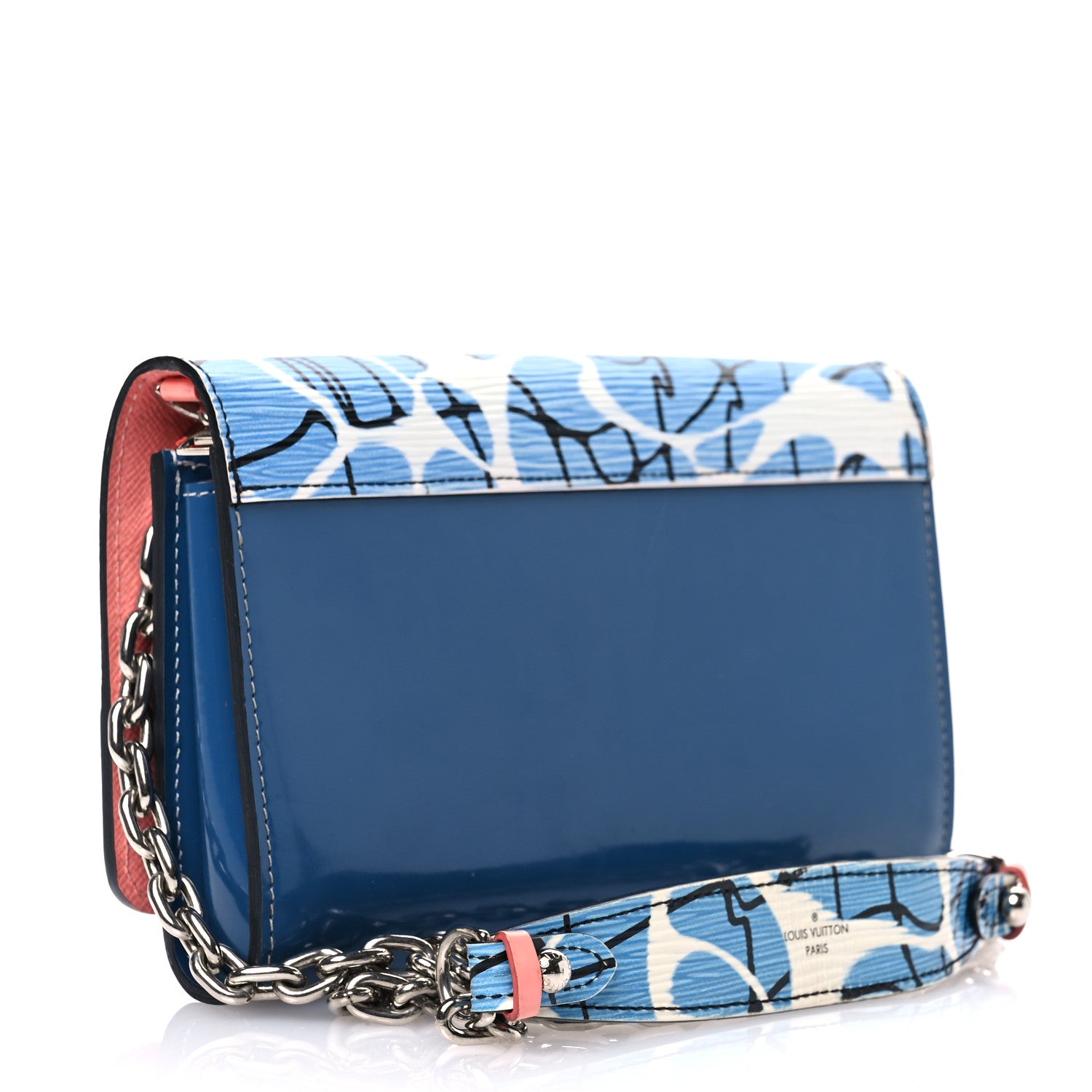 Louis Vuitton Epi Twist Chain Wallet Aqua 3 of 10